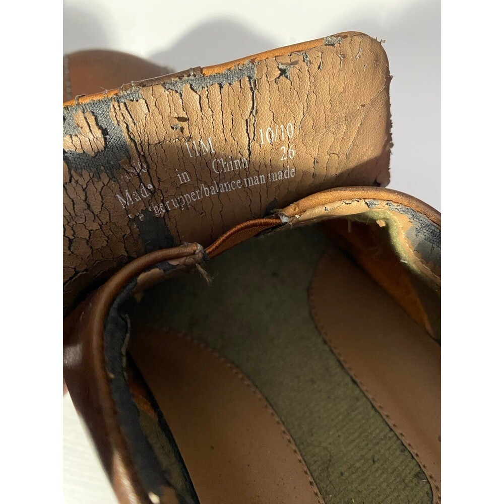 Clarks Men's Brown Leather Slip On Loafer Shoes Size 11 M - Comfort Casual - Picture 8 of 8